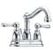 Anzzi Edge Centerset 2-Handle Mid-Arc Bathroom Faucet in Polished Chrome L-AZ033 - alternate 1